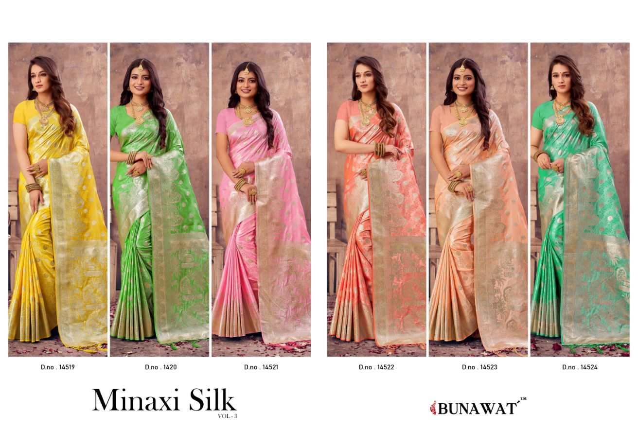 Bunawat Ameera Banarasi Silk Wedding Saree Catalog